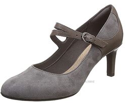 р.38,39,39.5  Clarks женские кожаные туфли оригинал
