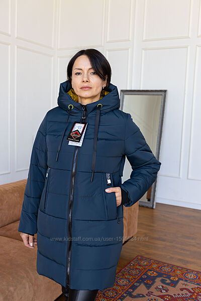 Жіноча зимова куртка 333. Колір Грозовий