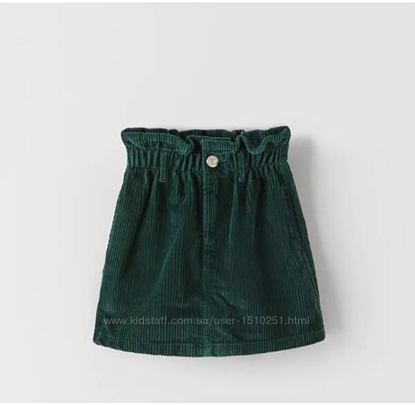 Юбка вельвет Zara р.128