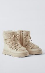 Ботинки с мехом зима Zara р.34,38