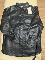 Куртка рубашка з екошкіри р. XL/XXL