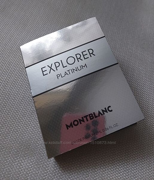 Мужская парфюмированная вода EDP Пробник Montblanc Explorer Platinum
