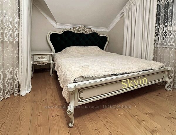 Шикарне дерев&acuteяне ліжко Селіна Бароко стиль