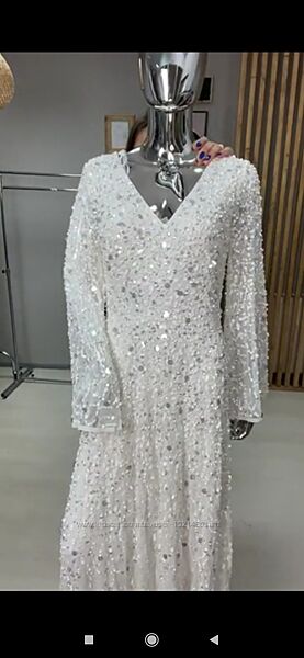 Весільна сукня, для фотосесії, для свята Maya Deluxe біла стрази роз12 М/Л 