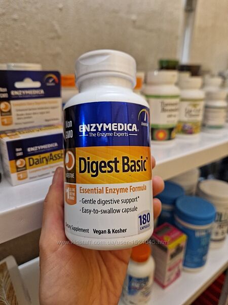 Enzymedica, Digest Basic, состав с основными ферментами180 капсул