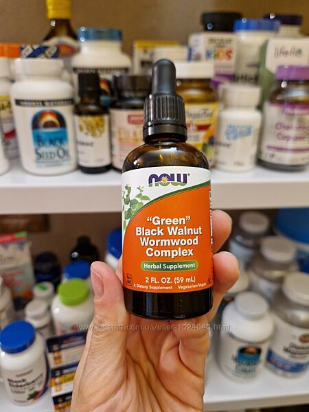 NOW Foods, комплекс зеленого незрелого черного ореха и полыни, 59 мл