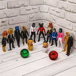 Игрушки Фигурки Skibidi Toilet, Camera Man, Speaker Man, TV Man