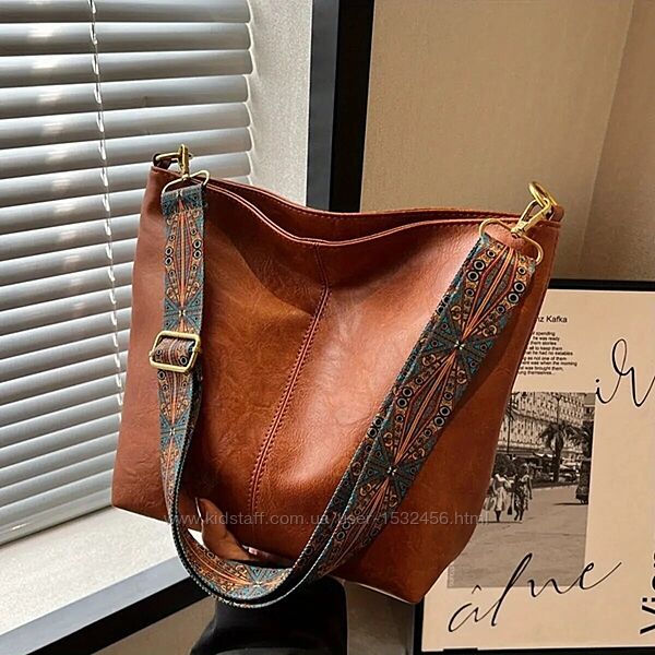 Стильна чорна жіноча сумка на плече через плече крос боді шопер екошкіра