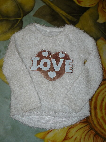 Нарядный свитерок на 8-9 л.