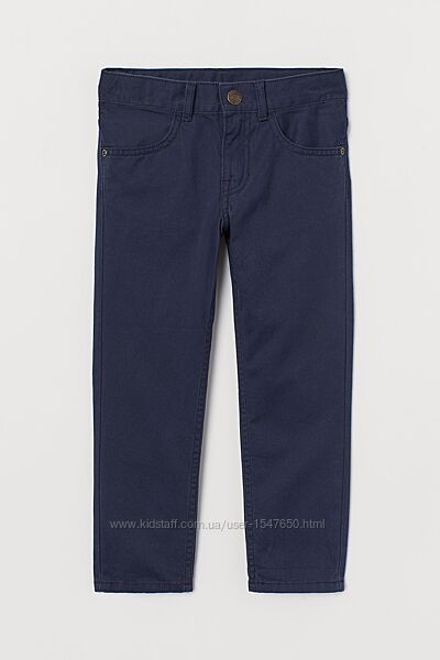 Стильные хлопковые брюки, штаны на мальчика р. 104, h&m
