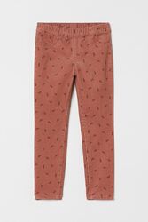 Вельветовые штаны треггинсы на девочек 104 - 128 р. H&M