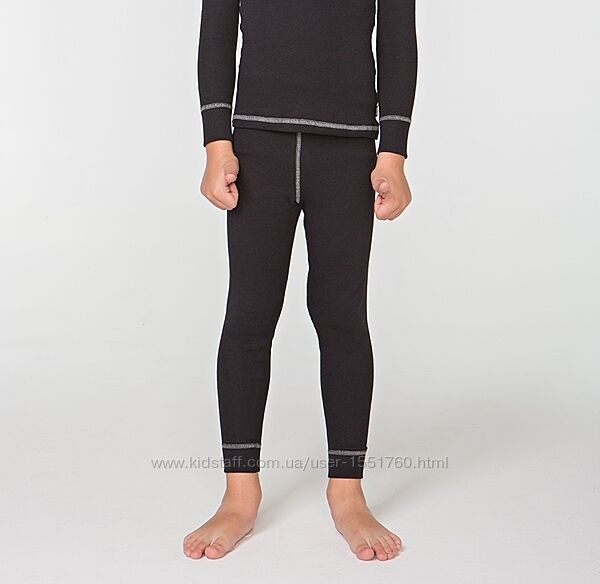 Термопідштанники дитячі Radical розмір 116-122 чорні з сірим швом 