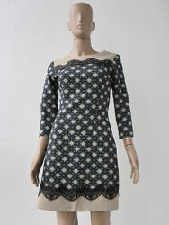 Комбіноване плаття, прикрашене кружевами 42 розмір 36 євророзмір.