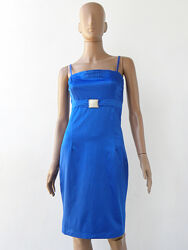 Вишукане синє плаття на бретельках з брошкою 42 розмір 36-й євророзмір.