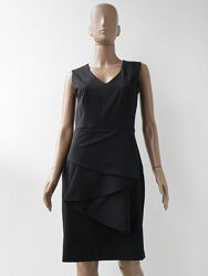 Стильне чорне плаття з воланами 42-46 розміри 36-40 євророзміри.