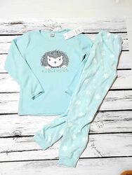 Тепла флісова дитяча піжама кофта штани на дівчинку