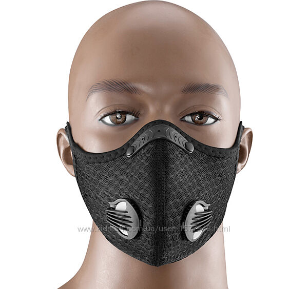 Спортивная маска многоразовая пылезащитная респираторная с активированным у