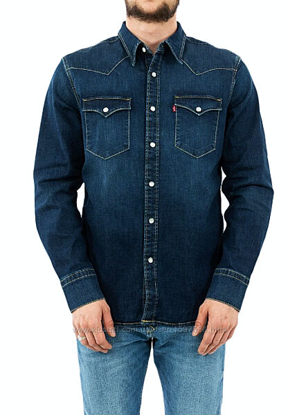 Рубашка джинсовая LEVIS Classic Western Shirt оригинал -XL-