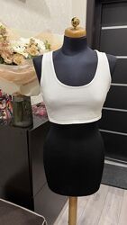 Кроп-топ білий базовий L PrettyLittleThing  6329440