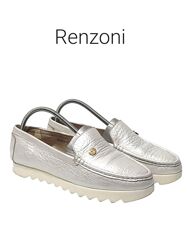Кожаные мокасины туфли Renzoni