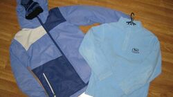 Куртка лыжная голубая 134-140р.10 лет 