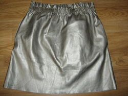 Юбка стальная Zara М 46р. Спідниця сіра 