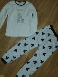 Піжама флісова 10-11років пухната Пижама Минни Маус Disney мягусенькая 146