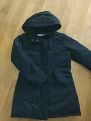 Пуховік дівчинці чорний 12лет 152р. Пуховик 