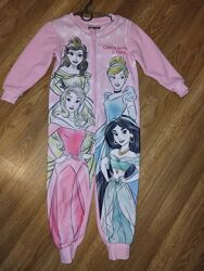 Піжама принцеси Пижама слип кенгуруми флісова 98-104р. Рукав 33 довжина 84