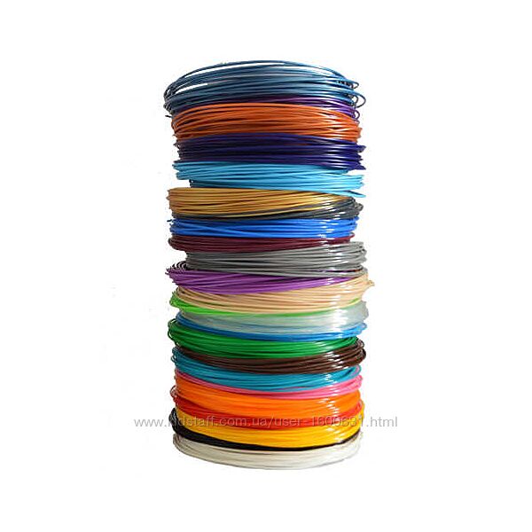 PLA пластик 10м 10 цветов на выбор для 3Д ручек ПЛА пластик, нить