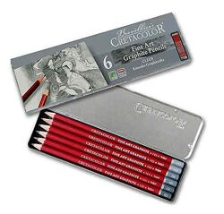 Набір графітних олівців Cretacolor Cleos 6 шт металевий пенал
