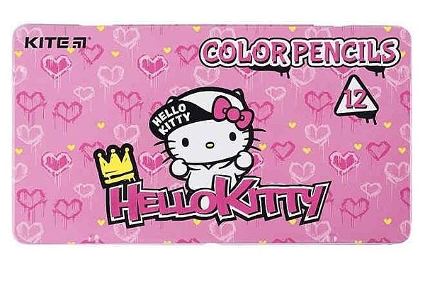 Набір кольорових олівців Hello Kitty Kite 12 штук