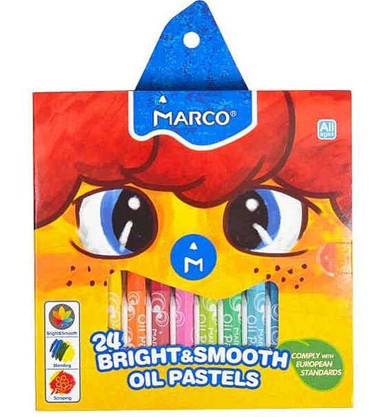 Пастель олійна Marco Bright & Smooth 24 кольори