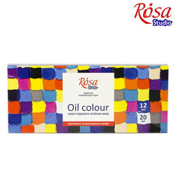 Набір олійних фарб ROSA Studio 12 кольорів по 20 мл