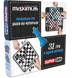 Шахи на чотирьох 31 гра в коробці Максимус Україна