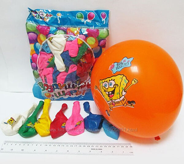 Кульки повітряні 50 шт в упаковці мікс Josef Otten