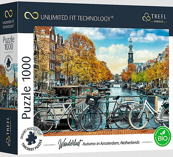 Пазл Безмежна колекція Осінь в Амстердамі 1000 елементів Trefl