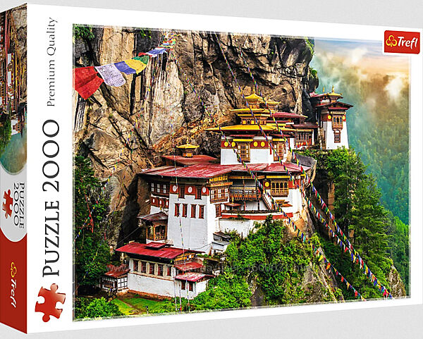 Пазл Гніздо тигра, Бутан 2000 елементів Trefl