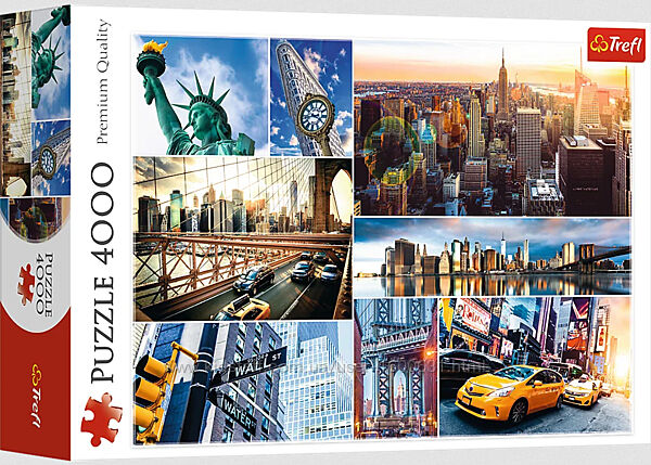 Пазл Trefl Нью-Йорк - колаж 4000 елементів