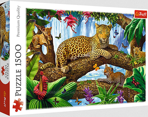Пазл Леопарди на дереві 1500 елементів Trefl