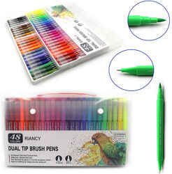 Набір двосторонный лінер / пензлик Josef Otten 48 кольорів Riancy Dual Tip Brush Pens
