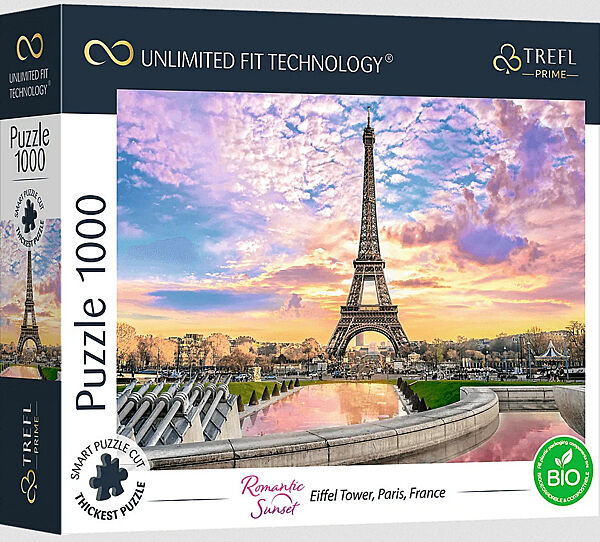 Пазл Безмежна колекція Ейфелева вежа Париж Франція 1000 елементів Trefl