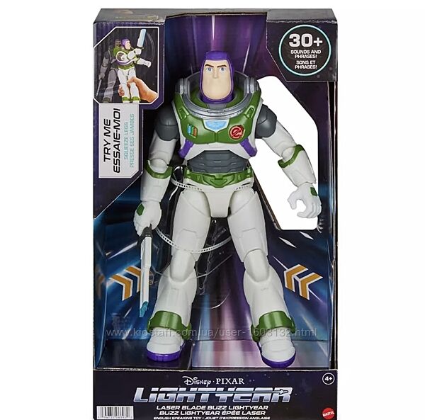 Фігурка Базза Лайтера з рухом, світлом і звуком, Laser Blade Buzz lightyear