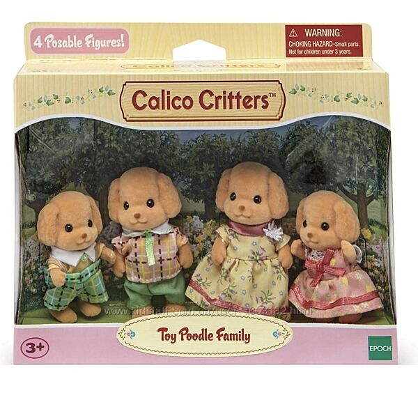 Sylvanian Families Calico Critters Сімя карликових пуделів Toy Poodle 
