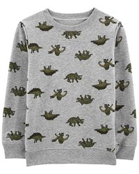 Дитячий пуловер з динозаврами Carters на хлопчика 7 років 122-131 ріст