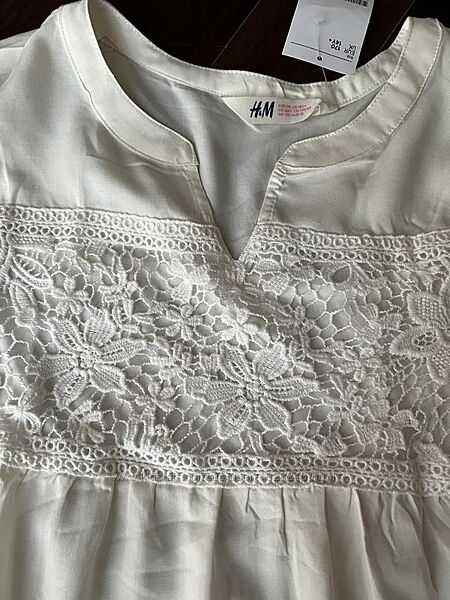 Молочна блузка блуза H&M, р. 170/14 років