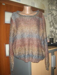 Шикарный свитер с люриксовой нитью, размер L - 16 - 50