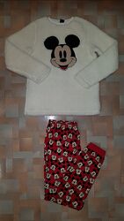 Мега теплый комплект Микки, пижама плюш-велюр Disney, Primark 12-14 лет 158