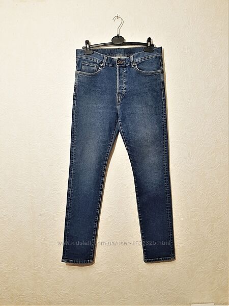 Відмінні брендові джинси чоловічі сині звужені H&M slim&denim