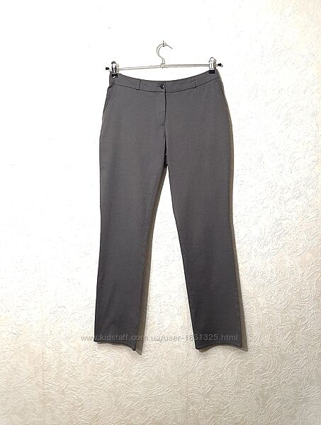 H&m актуальні класичні стильні штани сірі з кишенями жіночі брюки р36